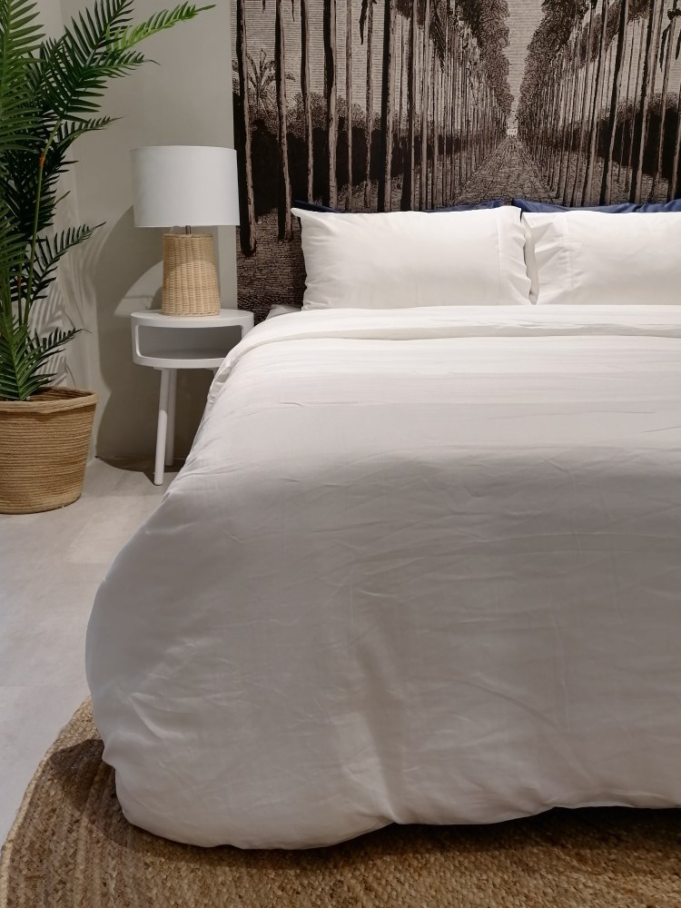 SILENCIO Satin Duvet Cover 240*220 White G1